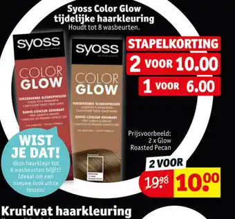 Kruidvat syoss Color Glow Tijdelijke Haarkleuring 2 Voor aanbieding