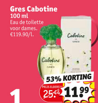 Kruidvat Gres Cabotine 100ml Eau De Toilette Voor Dames aanbieding