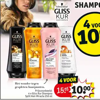 Gliss Kur Shampoo Split Hair Miracle 250ml 4 Voor