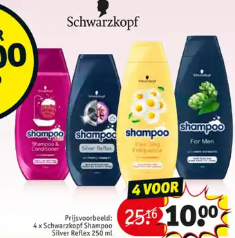 Kruidvat Schwarzkopf Shampoo Silver Reflex 250ml 4 Voor aanbieding
