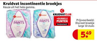 Kruidvat Kruidvat Incontinentie Broekjes aanbieding
