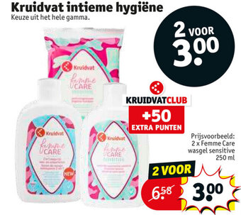 Kruidvat Kruidvat Intieme Hygiene 2 Voor aanbieding