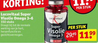 Kruidvat Lucovitaal Super Visolie Omega 3-6 aanbieding