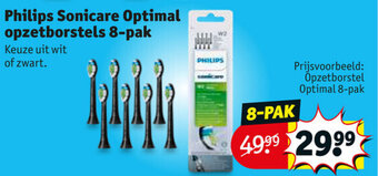 Kruidvat Philips Sonicare Optimal Opzetborstels 8 Pak aanbieding