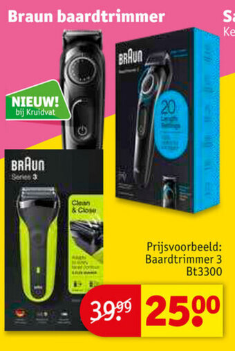 Kruidvat Braun Baardtrimmer aanbieding