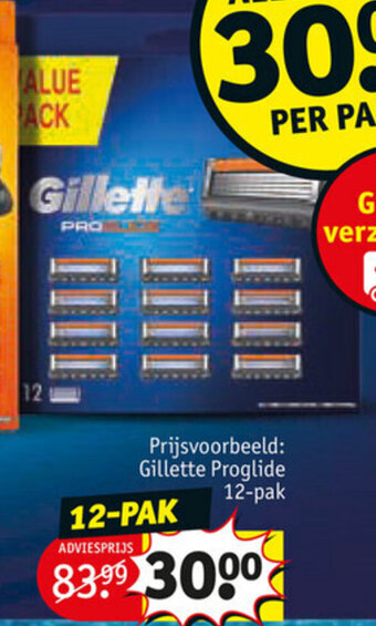 Kruidvat Gillette Proglide 12-Pak aanbieding