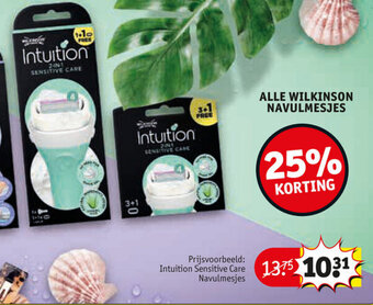 Kruidvat Alle Wilkinson Navulmesjes aanbieding