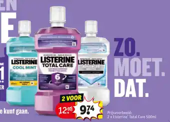 Kruidvat Listerine Total Care 500ml 2 Voor aanbieding