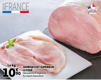 Auchan Jambon Cuit Superieur Le Foue aanbieding