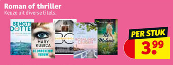 Kruidvat Roman of Thriller Per Stuk aanbieding