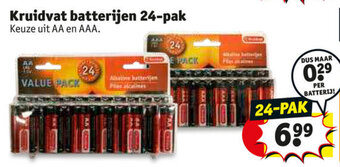 Kruidvat Kruidvat Batterijen 24-Pak aanbieding