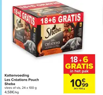Kattenvoeding les creations Pouch sheba 24 x 100 g
