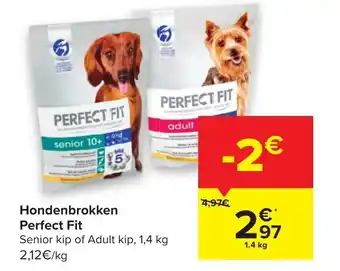Carrefour Hondenbrokken perfect fit 1,4 kg aanbieding