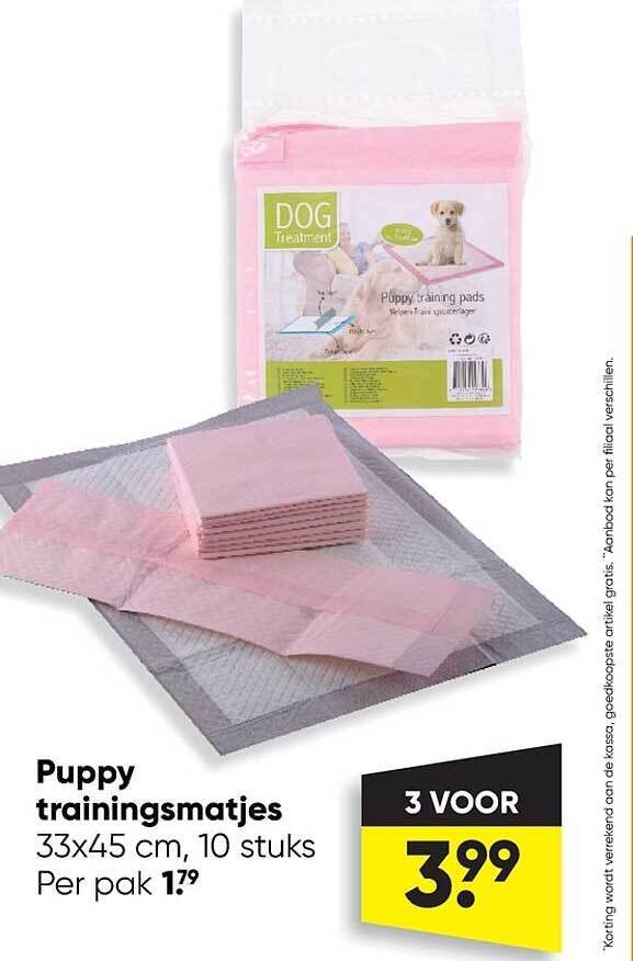 Puppy trainingsmatjes promotie bij Big Bazar