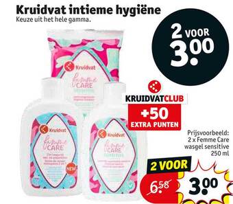 Kruidvat Kruidvat intieme hygiëne aanbieding
