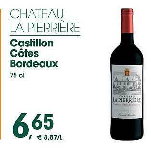 Prik en Tik Chateau la pierrière castillon côtes bordeaux aanbieding