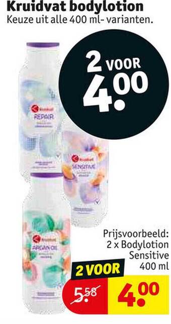 Kruidvat Kruidvat bodylotion aanbieding