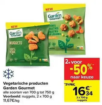 Carrefour Vegetarische producten garden gourmet nuggets aanbieding