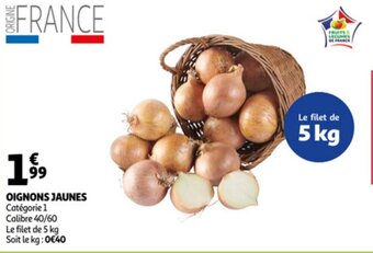 Auchan Oignons Jaunes aanbieding