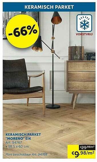 Zelfbouwmarkt Keramisch Parket Moreno Eik aanbieding