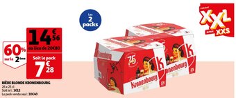 Auchan Biere Blonde Kronenbourg aanbieding