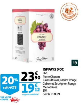 Auchan IGP Pays D'Oc aanbieding