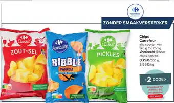 Carrefour Chips carrefour 200 g aanbieding