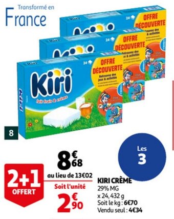 Auchan Kiri Creme aanbieding