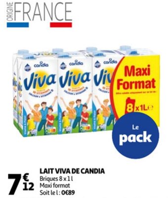 Auchan Lait Viva De Candia aanbieding