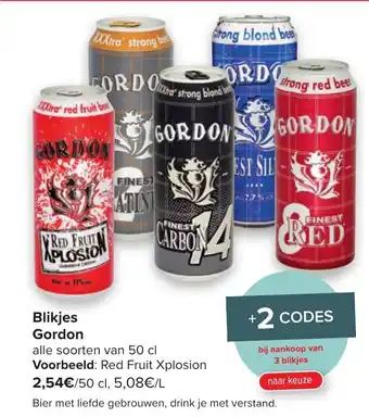 Carrefour Blikjes gordon 50cl aanbieding