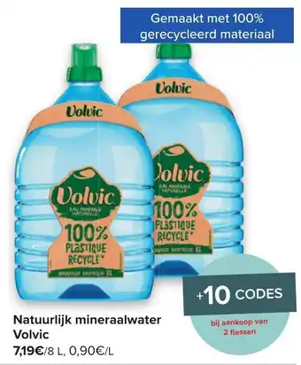 Carrefour Natuurlijk mineraalwater volvic 8 L aanbieding