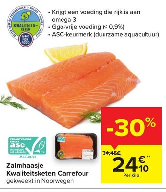 Carrefour Zalmhaasje kwaliteitsketen carrefour aanbieding