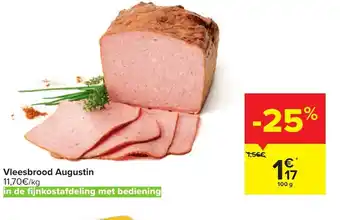 Carrefour Vleesbrood augustin 100 g aanbieding