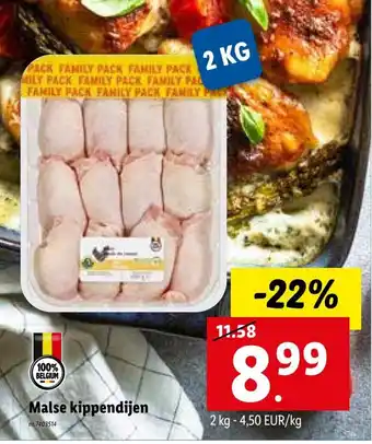 Lidl Malse kippendijen 2kg aanbieding