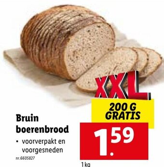 Lidl Bruin boerenbrood aanbieding