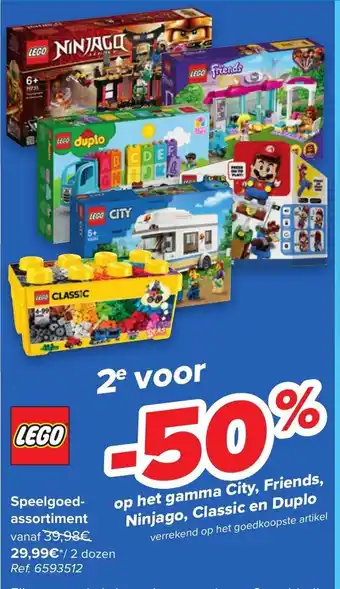 Carrefour Lego speelgoed assortiment aanbieding