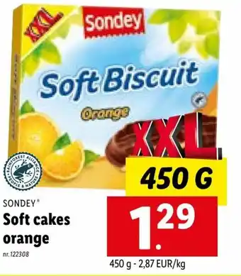Soft cakes orange 450g