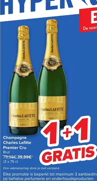 Carrefour Champagne charles lafitte premier cru aanbieding