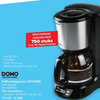 Carrefour Koffiezetapparaat do1065k aanbieding