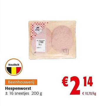 Colruyt Hespenworst aanbieding