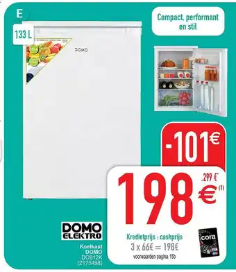 Cora Koelkast domo aanbieding