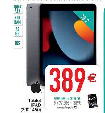 Cora Tablet ipad aanbieding