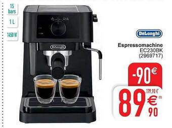 Cora Delonghi espressomachine aanbieding