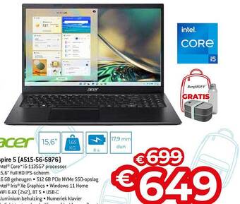 Exellent Acer aspire 5 (a515-56-5876) aanbieding