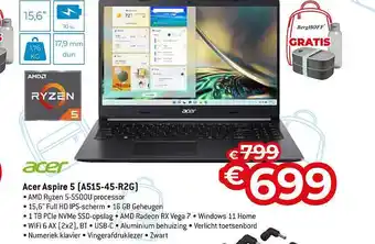Exellent Acer aspire 5 (a515-45-r2g) aanbieding