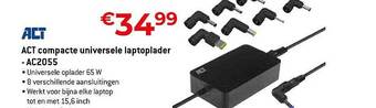 Exellent Act compacte universele laptoplader - ac2055 aanbieding