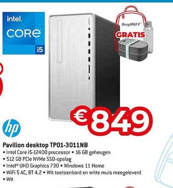 Exellent Pavilion desktop tp01-3011nb hp aanbieding