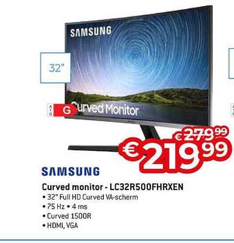 Exellent Samsung curved monitor - lc32r500fhrxen aanbieding