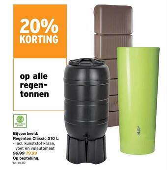 GAMMA Regenton classic 210l aanbieding