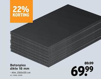 GAMMA Betonplex dikte 18 mm aanbieding